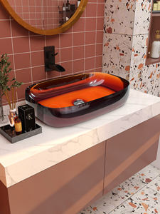 Lavabo de baño cuadrado moderno de superficie sólida OEM/ODM con acabado blanco mate duradero y ecológico - Product Image 3