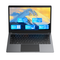 New 14.1-Inch Intel Quad Core 1.1GHz TN Panel English Keyboard Business Laptop 512GB SSD Windows 10/11 Intel HD Graphics USB3.0