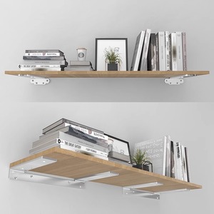 Soporte Triangular de Acero Inoxidable Negro Moldeado en una Sola Pieza para Montaje en Pared para Estantes, Armarios y Guardarropas - Product Image 2