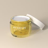 Pot cosmétique vide épaissi en gros de 30g, pot de crème pour le visage de 60g en PET transparent avec couvercle à vis pour soins de la peau