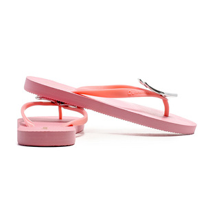 Women's Fashion <b>Flip</b> <b>Flops</b> Heart Shape EVA Flat Non Slip Beach Sandals Summer Wear Black Pink <b>White</b> N213A - Product Image 5