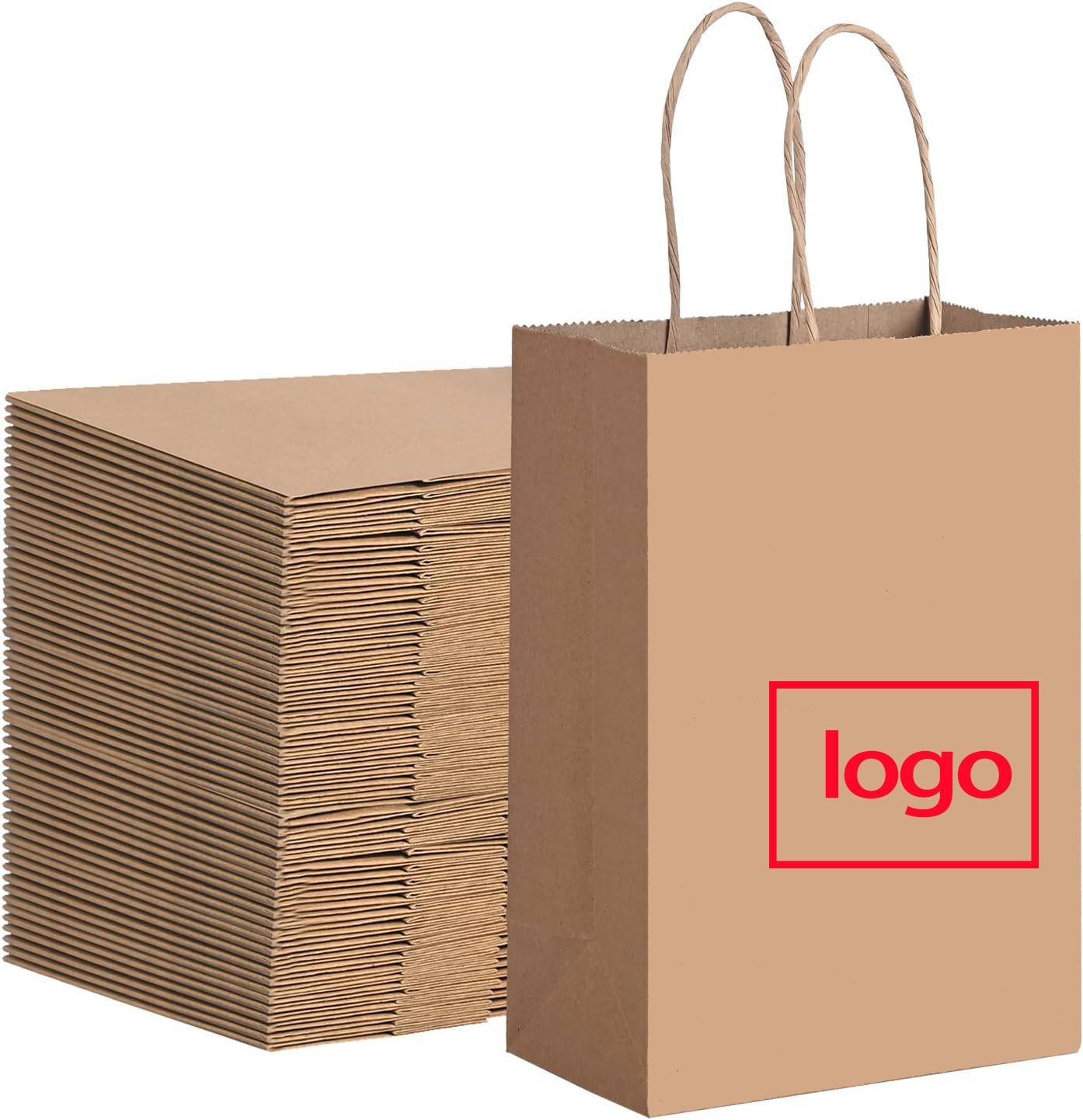 Wholesale Luxury Kraft Paper Bag Tote Paper Bag for Packaging Gifts Design Your Own Paper Bag