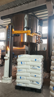 Décapsuleur robotisé à colonne pour poudre cosmétique, bras robotisé, dépalletiseur, 25-100 kg/sac, 100 sacs/h, PLC, SS/Options antidéflagrantes