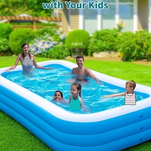 PVC <b>Inflatable</b> Swimming <b>Pool</b> 130*72*22 Inch <b>for</b> Family Big Swimming <b>Pool</b> <b>for</b> Summer Outdoor Backyard Garden - Product Image 6