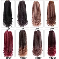 Vente en Gros Extensions de Cheveux au Crochet Locs Déesse 16 Pouces 24 Brins Fausses Locs Cheveux à Tresser au Crochet