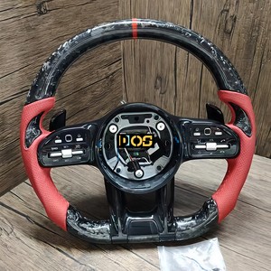 Volante LED de Fibra de Carbono Personalizado para <span class=keywords><strong>Mercedes</strong></span>-Benz 2015-2021, W205 C300 E260 E300 S400 G350 GLA <span class=keywords><strong>43</strong></span> GT <span class=keywords><strong>AMG</strong></span> GLB GLC SL - Product Image 5