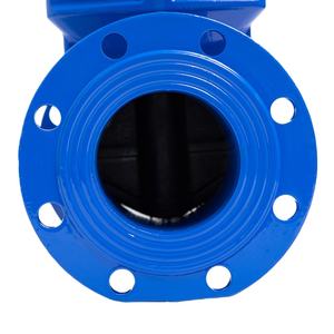 Zware uitvoering standaard DN100 PN16 zacht afdichtende gietijzeren flens afsluitbare schuifklep - Product Image 3