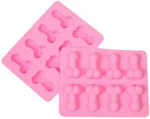 8-Cavity Soap Birthday Fudge Cake Ice Chocolate Handmade Silicone Mold for Easters Day Make Fun Silicone Cake Mold