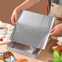 Papier d'emballage pour sandwichs en aluminium enduit cellulaire, résistant à la graisse et à l'eau, pour restaurants