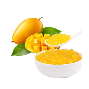 Perles de boba éclatantes pour bubble tea en gros, saveur mangue, sirop concentré de fruits, boîte de sucre, certifié halal, Chine - Product Image 4
