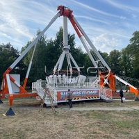 Manège à pendule 360° sur remorque, nouvelle conception, sensationnel, pour extérieur, attraction commerciale de fête foraine, en fibre de verre et acier, 16 places