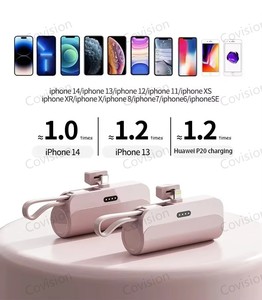 5000mAh Mini Portable Type-c 2-en-1 Charge Rapide Avec Support Banque D'alimentation De Poche <span class=keywords><strong>Compatible</strong></span> Avec Iphone Android <span class=keywords><strong>Batterie</strong></span> <span class=keywords><strong>Externe</strong></span> - Product Image 5
