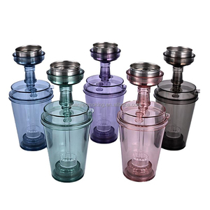 Different Design Portable <strong>Plastic</strong> Led <strong>Mini</strong> Travel Car Vehicle Cup Hookah Shisha - Product Image 1