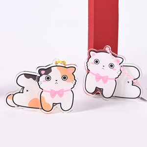 Llavero de Plástico Acrílico Personalizado con Diseño de Gatito que Mueve la Cola, con Música, Impresión UV, Colgante de Moda para Bolsos, Souvenir - Product Image 1