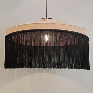 Tiffany Dust Silky Washed Pantalla de lámpara hecha a mano, lámpara colgante. - Product Image 6