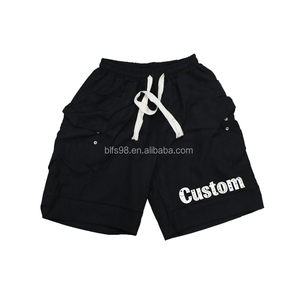 Pantalones Cortos Cargo para Hombre con Logotipo Personalizado, Cintura Elástica con Cordón, Transpirables, de Poliéster, Casuales, Tipo Bermuda, con Bolsillos - Product Image 3