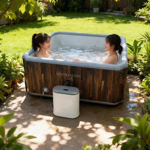 <span class=keywords><strong>Spa</strong></span> gonflable carré directement de l'usine, grande piscine de bien-être extérieure avec jets de massage - Product Image 6
