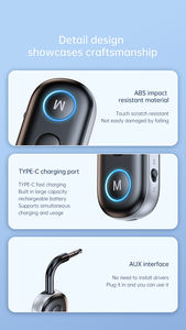 Émetteur-récepteur audio <span class=keywords><strong>sans</strong></span> <span class=keywords><strong>fil</strong></span> Bluetooth BT-13 pour <span class=keywords><strong>casque</strong></span> <span class=keywords><strong>sans</strong></span> <span class=keywords><strong>fil</strong></span>-à utiliser avec n'importe quelle <span class=keywords><strong>prise</strong></span> audio 3.5mm pour avion - Product Image 5