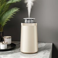 Dermey Diffuseur d'huiles essentielles d'aromathérapie domestique de bureau de luxe Capacité de 50ml Prise américaine alimentée par batterie Conception innovante
