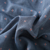 Pyjama d'été pour homme, style japonais inspiré de MUJI, 100% coton, double gaze respirante, à pois, manches courtes