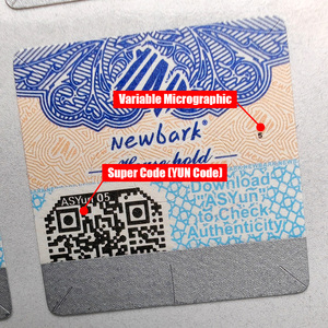 Etiquetas personalizadas para prendas, impresión a prueba de manipulaciones, antifalsificación, autenticidad, rasguño, pegatina de seguridad, etiqueta de código QR - Product Image 5