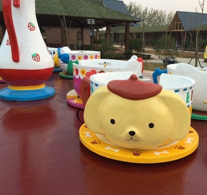 Fairground Family Attractions Kids Entertainment Amusement Park <strong>Fiberglass</strong> Material Coffee <strong>Tea</strong> <strong>Cup</strong> <strong>Ride</strong> - Product Image 2
