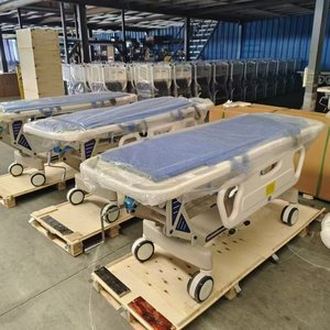 Cama de Transferencia Médica Hidráulica para Pacientes de Hospital, Tablero de Cama de ABS, Respaldo Ajustable en Altura - Product Image 5