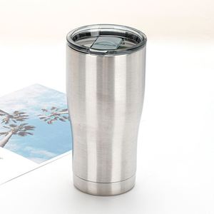 Gobelet isotherme incurvé personnalisé de 30 oz à double paroi pour le camping, la randonnée, tasse portable - Product Image 3