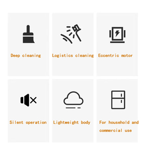 Alta calidad 13 pulgadas Hogar y comercial pequeño 48V 10AH excéntrico equipo de limpieza de pisos - Product Image 3