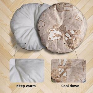 Pet Luxury Three-dimensional Ear Warming <b>Bed</b> Solid Pattern Super Soft Sponge Filling Anti-Slip All Seasons Warm Nest for Cats - Product Image 6