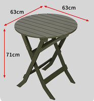 Ensemble de mobilier d'extérieur blanc table et chaises pliantes ensemble de bistrot en plastique pour patio jardin balcon pelouse café repas en plein air