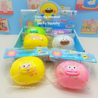 Jouet anti-stress souple et moelleux à rebond lent, texture boueuse, grande bouche amusante, pour jeunes de 7 à 14 ans, en boîte, fabriqué au Zhejiang