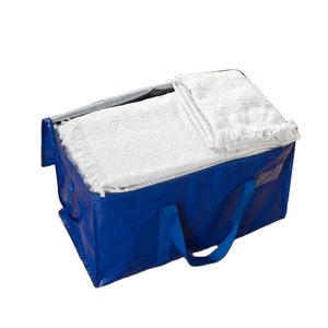 Bolsa de Almacenamiento y Mudanza Extra Grande de Polipropileno Tejido, con Asa Resistente y Cremallera, Logotipo Laminado Impreso, para Viajes - Product Image 3