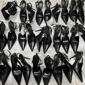 F0112 ZA Escarpins à Talons Fins Hauts et Bride Cheville pour Femme, Noirs, à Bout Pointu Fermé, Idéaux pour le Bureau et les Tenues Habillées, Vente en Gros - Product Image 5