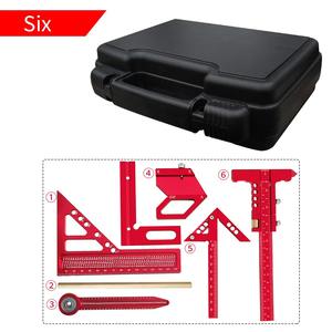 Kit d'outils de mesure pour le travail du bois avec boîte de rangement, plan de conception et de mise en plan pour projets de menuiserie, kit d'assistance à l'assemblage - Product Image 4