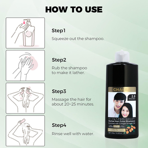 Champú Tinte <span class=keywords><strong>para</strong></span> el Cabello, CHAOBA 3 en 1 Champú Color Marrón <span class=keywords><strong>para</strong></span> Refrescar el Cabello, Champú de Coloración Herbal Instantánea <span class=keywords><strong>para</strong></span> Mujeres y Hombres - Product Image 5
