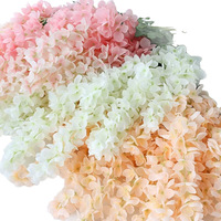Plante artificielle réaliste de glycine en soie et plastique, pour décoration suspendue intérieure/extérieure, mariage et maison