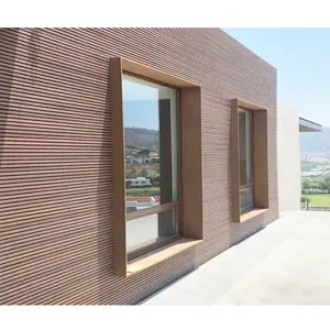 Đồng ép đùn rãnh tuyệt vời tường Ốp bên ngoài ngoài ngoài trời Composite tường Panel PVC gỗ WPC tường Bảng điều khiển Hội Đồng Quản Trị