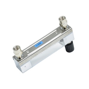 Rotamètre en verre Aire 0 à 20 Lpm Fit 6mm Tube O.D N2 Débitmètre d'azote Rotamètre avec connecteur - Product Image 3