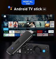Lecteur multimédia portable compact MORTAL Q8 Android 14.0 Allwinner H313 Quad Core WiFi 6 BT 5.0 avec commande vocale 4K HDR10 Plus et clé TV