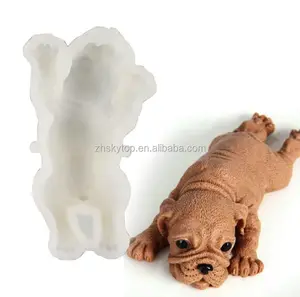 Công Cụ Fondant Bánh Trang Trí Dễ Thương Dog Mousse Silicone Bánh Khuôn Cho Công Cụ Làm Bánh