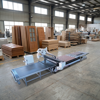 Ligne de production automatisée de meubles de panneau de porte d'armoire Machine de nidification CNC pour la fabrication de portes de meubles en bois de coupe Mdf