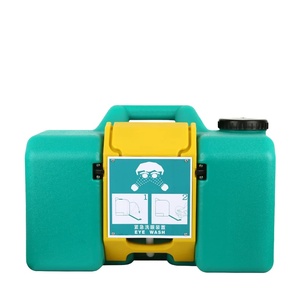 Estación de lavado de Ojos de emergencia portátil de 8, 9 y 16 galones, solución de calidad, plástico, gravedad, estéril, botiquín de primeros auxilios autónomo - Product Image 2