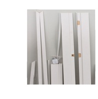 Marco de Puerta de PVC Impermeable - Revestimiento de Puerta de Madera Plástica Compuesta para Baño y Cocina, Resistente a la Humedad