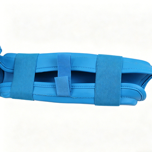 Protector de Rodilla de Piel Sintética para Karate, Taekwondo, <span class=keywords><strong>Kung</strong></span> <span class=keywords><strong>Fu</strong></span>, MMA, Boxeo, Entrenamiento, Azul/Rojo, Unisex, Tallas S-XL - Product Image 2