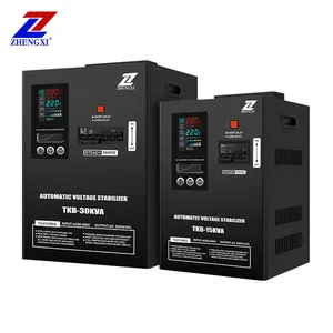 TKB 15KVA 20KVA 30KVA relay fase tunggal, regulator tegangan otomatis/Stabilizer fase tunggal AVR 220V AC