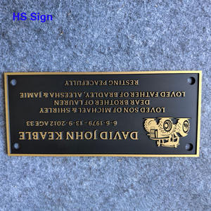 Plaques commémoratives personnalisées en bronze coulé pour jardin, plaques en relief commémoratives, marqueur de tombe, plaque de gravure en métal - Product Image 3