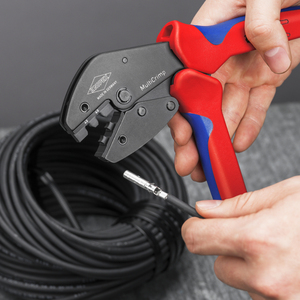 Crimpadora de Cables MultiCrimp KNIPEX para Conectores de Crimpado, Cables Fotovoltaicos, Conductores de Tierra, Insertos de Crimpado Expandibles - Product Image 5