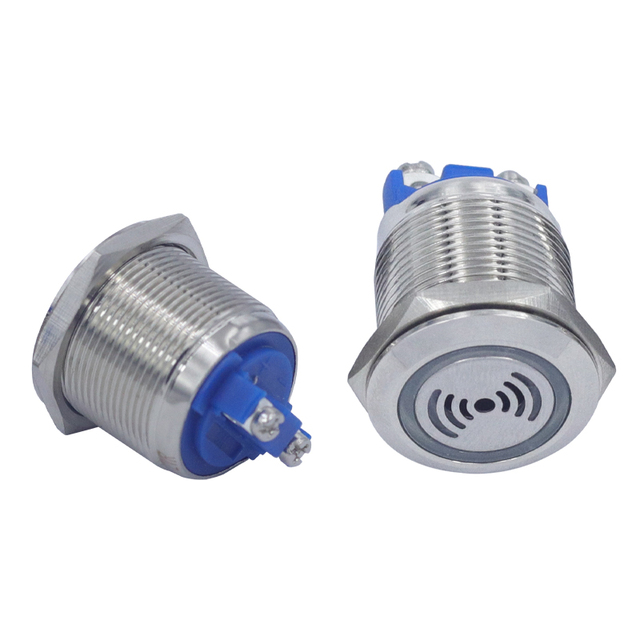 Short-model 5V 12V 24V Audio signal Fault Alarm 80~100DB 16Mm 19Mm 22Mm Round Waterproof AC DC Power Buzzer