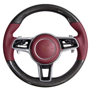 Volantes de cuero de fibra de carbono personalizados de alta calidad para Porsche Cayenne Cayman Panamera <span class=keywords><strong>Macan</strong></span> Taycan 918 911 992 958 - Product Image 4